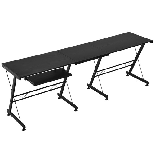 Homcom scrivania moderna - scrivania, nera