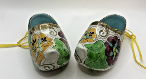 Coppia zoccoli ceramica