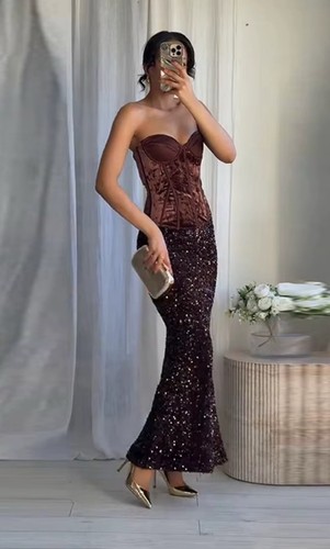 Zara gonna lunga paillettes - , e