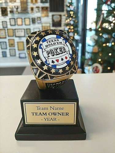Hold poker trophy - em,
