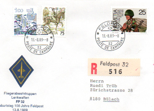 Svizzera 1989 posta militare