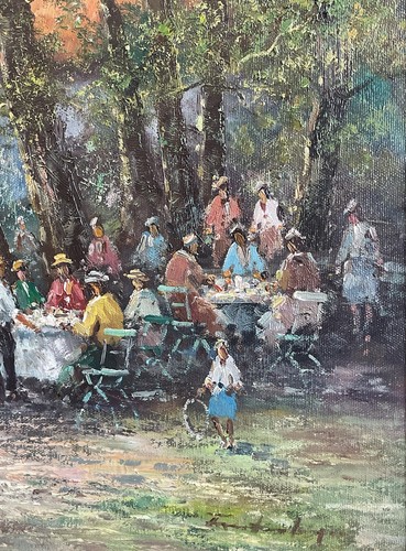 Vecchio dipinto olio - ad,