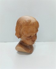 Testa in legno, scultura a