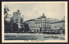 Cartolina Fiume, Piazza Cesare