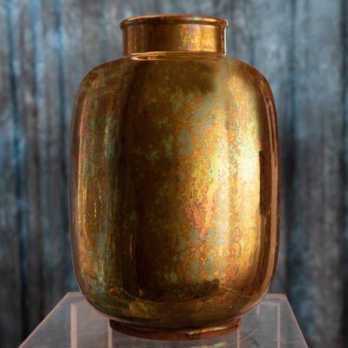 Vaso dorato art - vaso,