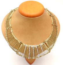 GIROCOLLO METALLO DORATO GREZZO CON STRASS