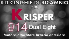 ★KIT CINGHIE DI RICAMBIO 2 x PROIETTORE 8/SUPER 8 mm KRISPER 914 DUAL EIGHT★