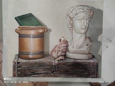 Alessandro Paternò Quadro "Oggetti e una testa"  Olio su tela