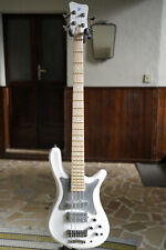 Warwick Streamer Jazzman 4 Custom Shop Masterbuilt Blue LED Solid White High