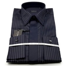 Camicia Nera Guiducci Gessata