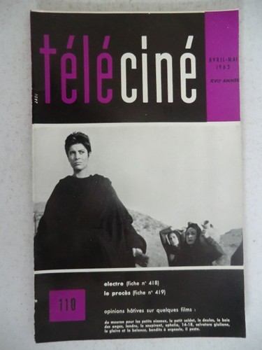 Téléciné 110 1963 - 1963,