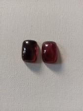 2 tormaline rosse cabochon - 14,10 ct. totale