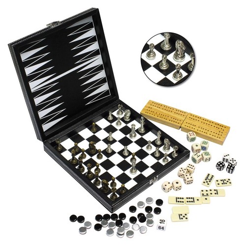 Scatola multigioco similpelle - scatola,