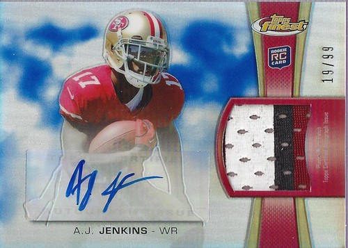 2012 finest rookie patch auto - finest,