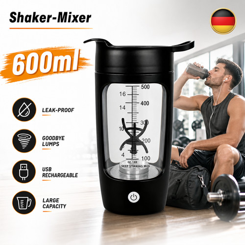 Shaker mixer elettrico 600ml - shaker,