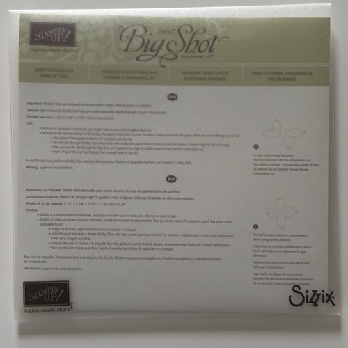Scatola ricordo sizzix stampin - scatola,
