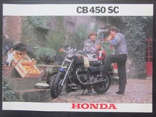 Honda CB 450 SC Nighthawk depliant originale italiano sales brochure prospekt