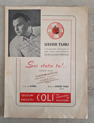 Spartito musicale sei stata - sei,