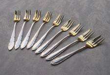 Raro Elegante Forchetta Torta IN Stile Chippendale Di 800er Argento Di Auerhahn