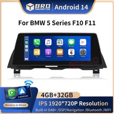 Per BMW Serie 5 F10 F11 2011-2016 CIC NBT 4+32 10.25" Autoradio Android WIFI GPS Sat