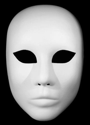 Maschera bianca neutra - neutra, da