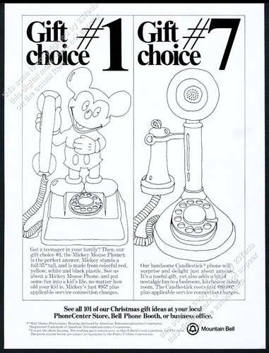 Telefono candelabro topolino - e,