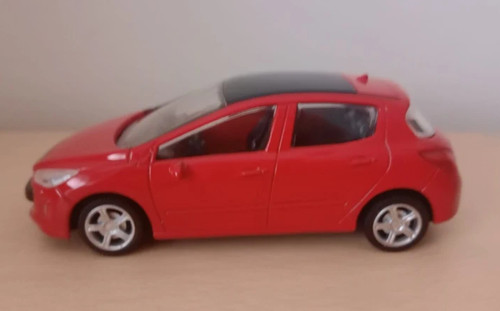 Modellino peugeot 308 rossa - peugeot,