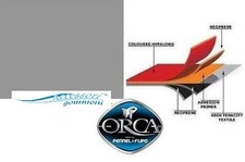 TESSUTO GOMMATO ORCA 828 "NEPTUNE GREY" NEOPRENE/HYPALON 1300 DENARI PER GOMMONI