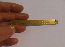 targa Porta Nome Ottone