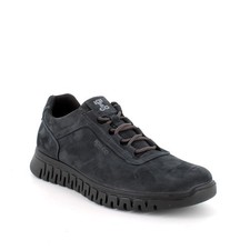 Sneakers IGI&CO scarpa sportiva uomo MADE IN ITALY in nabuk gum blu con memory f