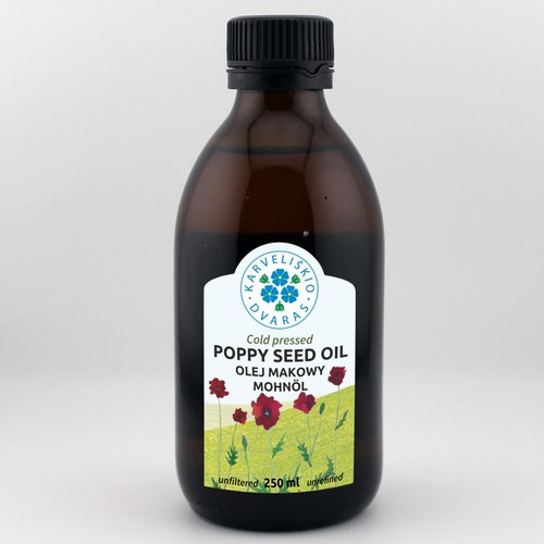 Olio semi papavero - semi, di
