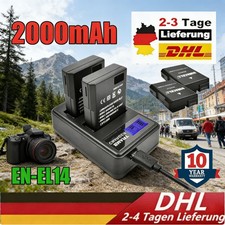 2x EN-EL14 batteria +