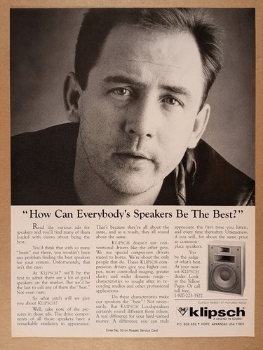 Pubblicità klipsch heresy - klipsch,