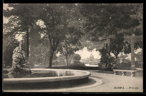 Roma pincio con - con, vista