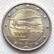 Malta 2 euro 2015 primo volo
