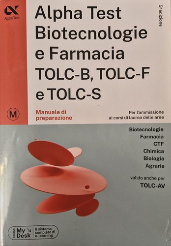 Alpha test biotecnologie - test, e