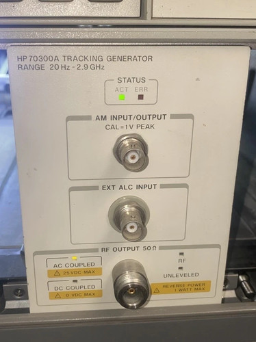 Agilent 70300a traking - agilent,