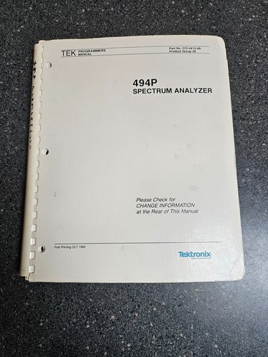 Tektronix 494p analizzatore - tektronix,