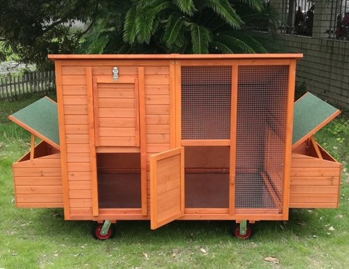 Pollaio legno mobile su - pollaio,