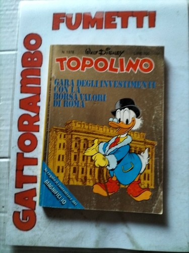 Topolino 1378 cedola anno - +,