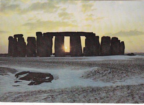 Stonehenge winter sunset - stonehenge,