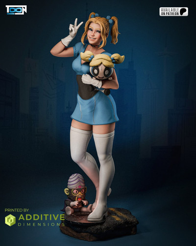 Bubbles toon fan art - fan, figure