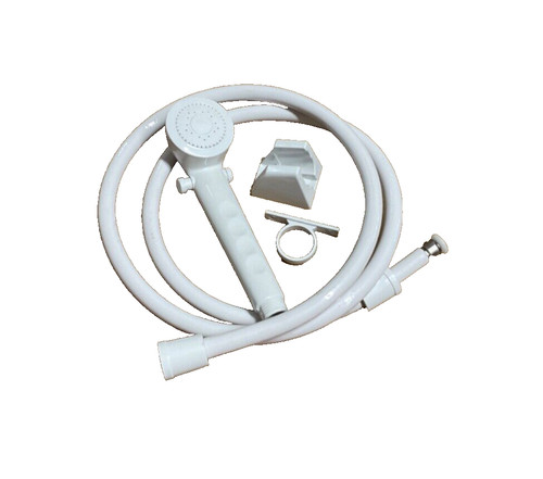 Set doccia manuale bianco