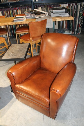 Fauteuil club dossier crosse - ,