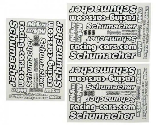 Foglio decalcomania schumacher - decalcomania,