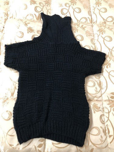 Maglione lana nero manica - maglione,