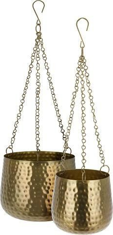 Vaso pensile metallo grande - metallo,