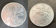 Italia Moneta 1949 10 lire Pegaso Ulivo