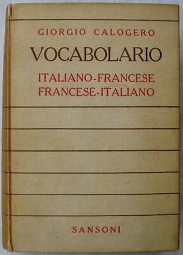 Vocabolario italiano francese - vocabolario, italiano-francese
