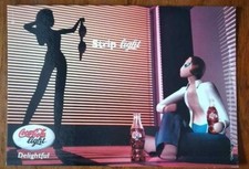 2454 CARTOLINA PUBBLICITARIA COCA COLA - LIGHT NON VIAGGIATA